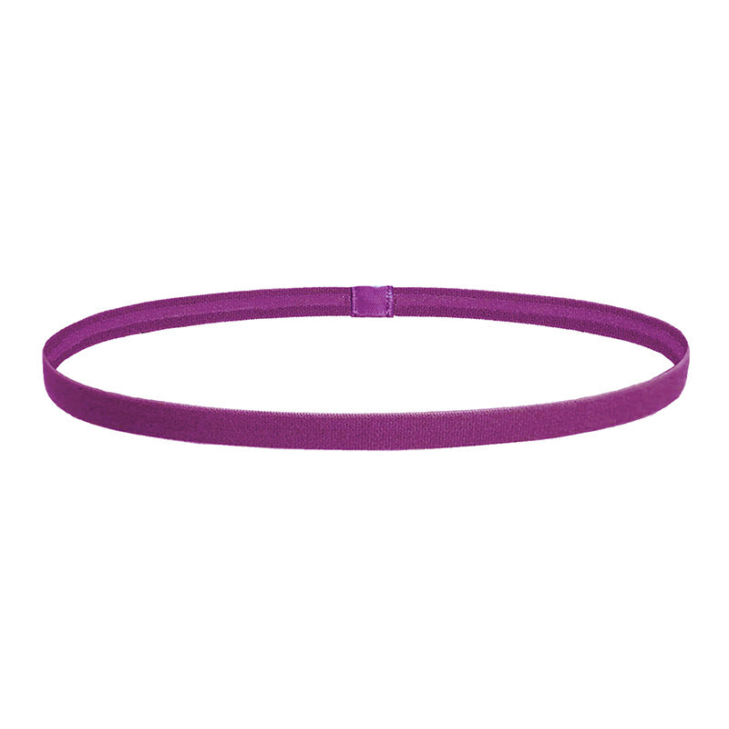 Non-slip sporty thin elastic hair band