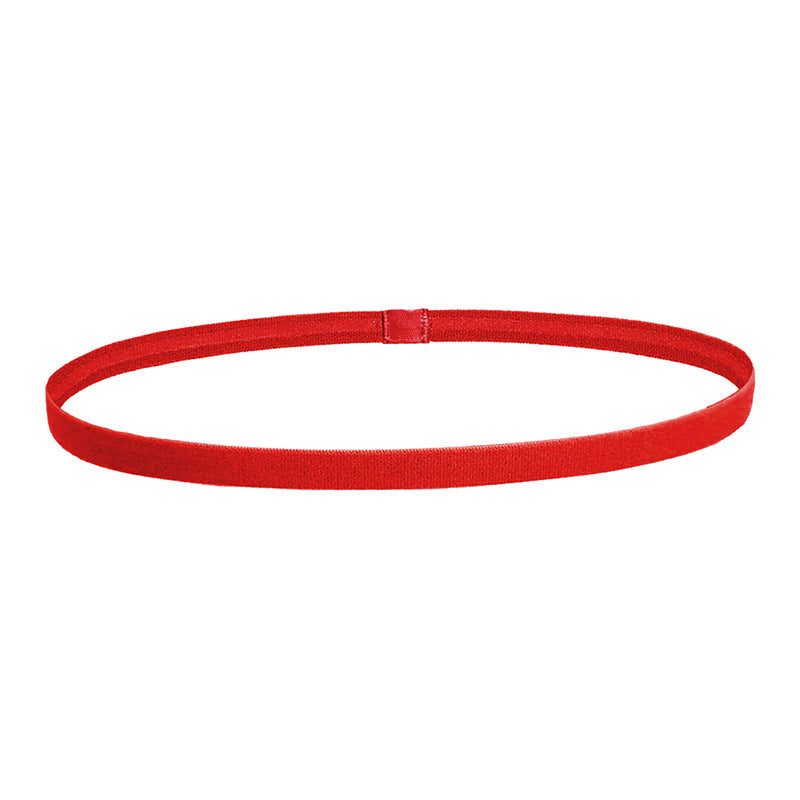Non-slip sporty thin elastic hair band