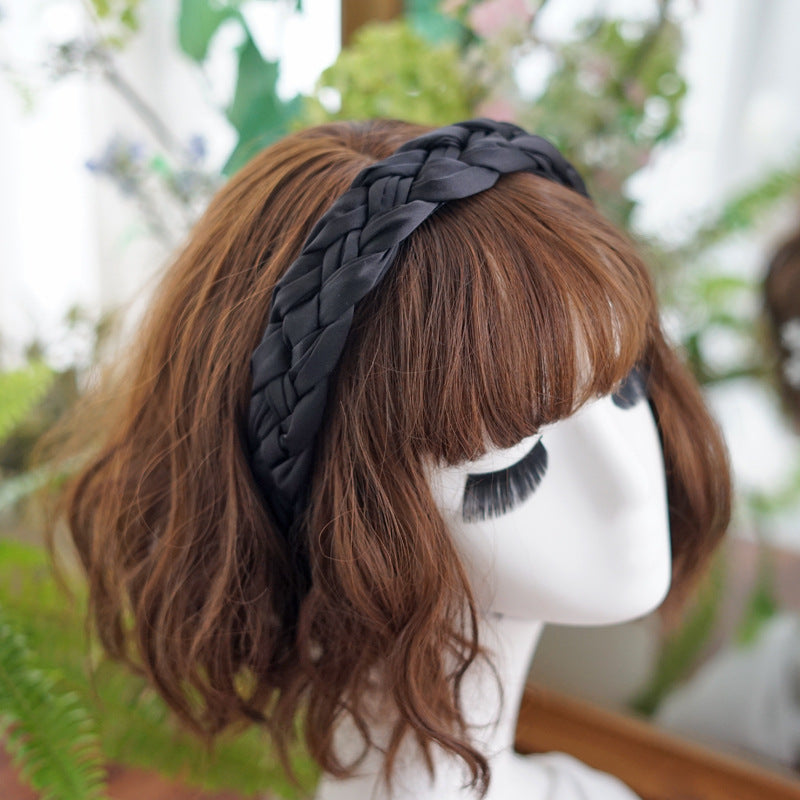 Chiffon braided top headband