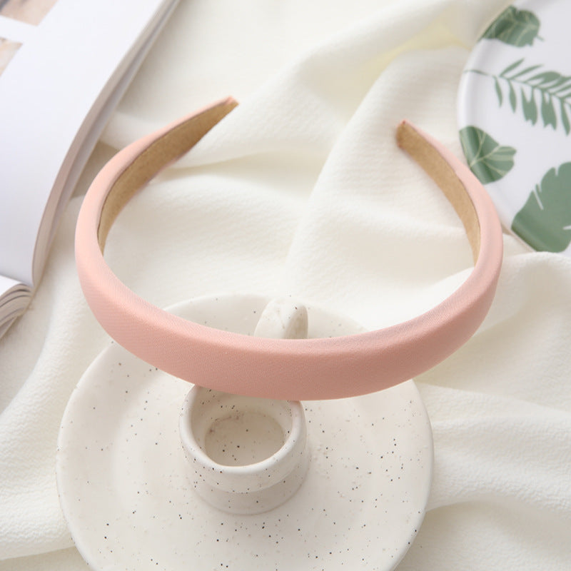 2cm-wide plain colour thinly padded headband