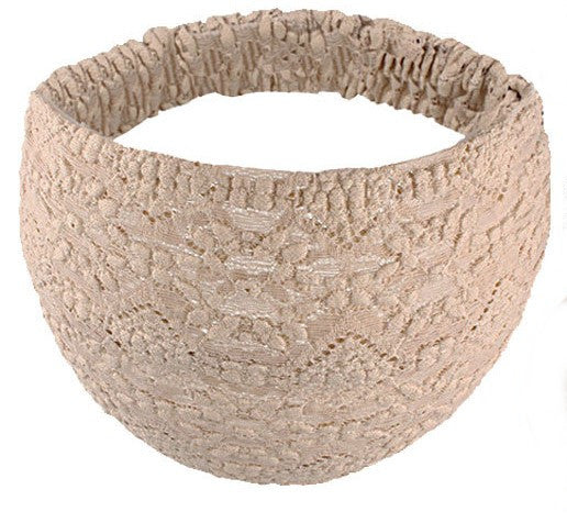 Lace bandanna elastic headband