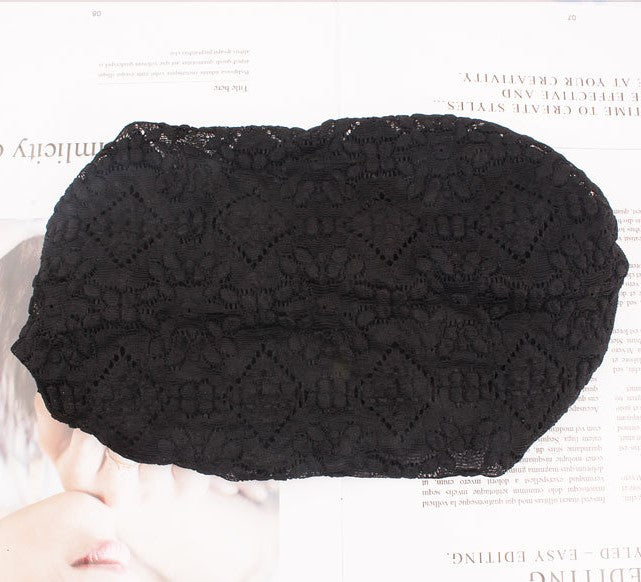 Lace bandanna elastic headband