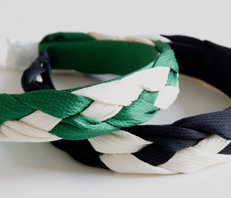 Twist colour braided top headband