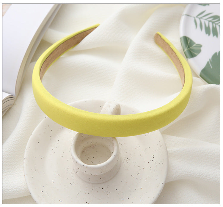2cm-wide plain colour thinly padded headband
