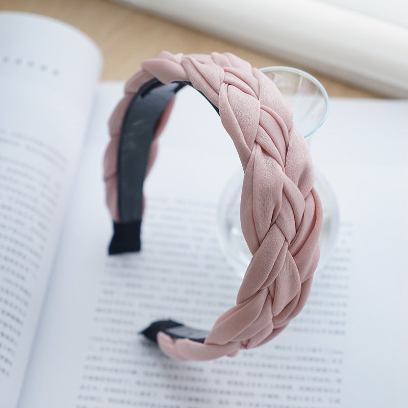 Chiffon braided top headband