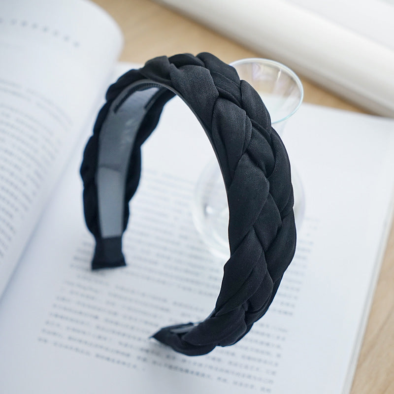 Chiffon braided top headband
