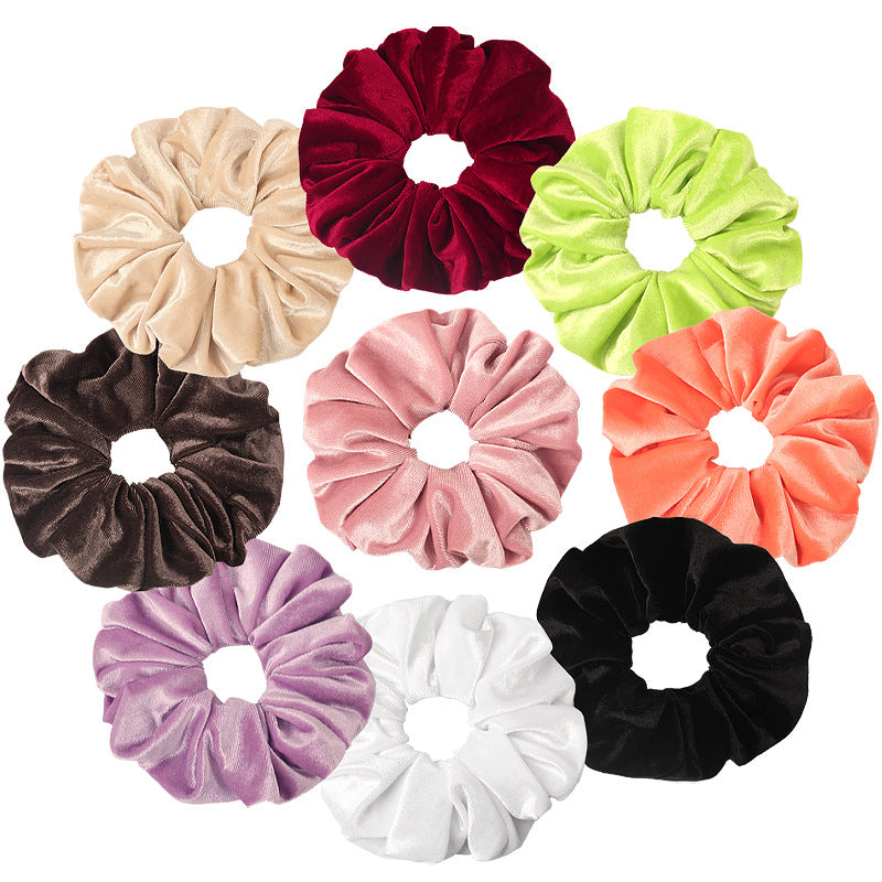 Large velvet scrunchies