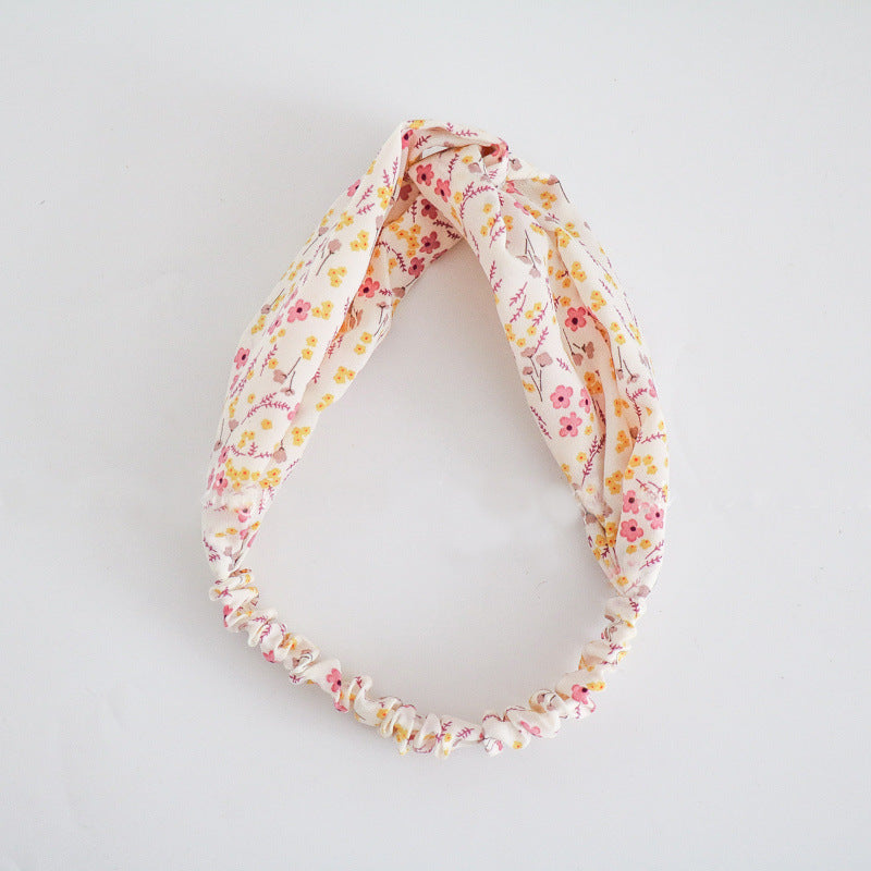 Small flowers prints elastic headband