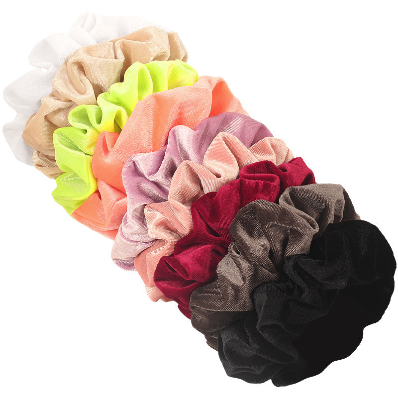 Large velvet scrunchies
