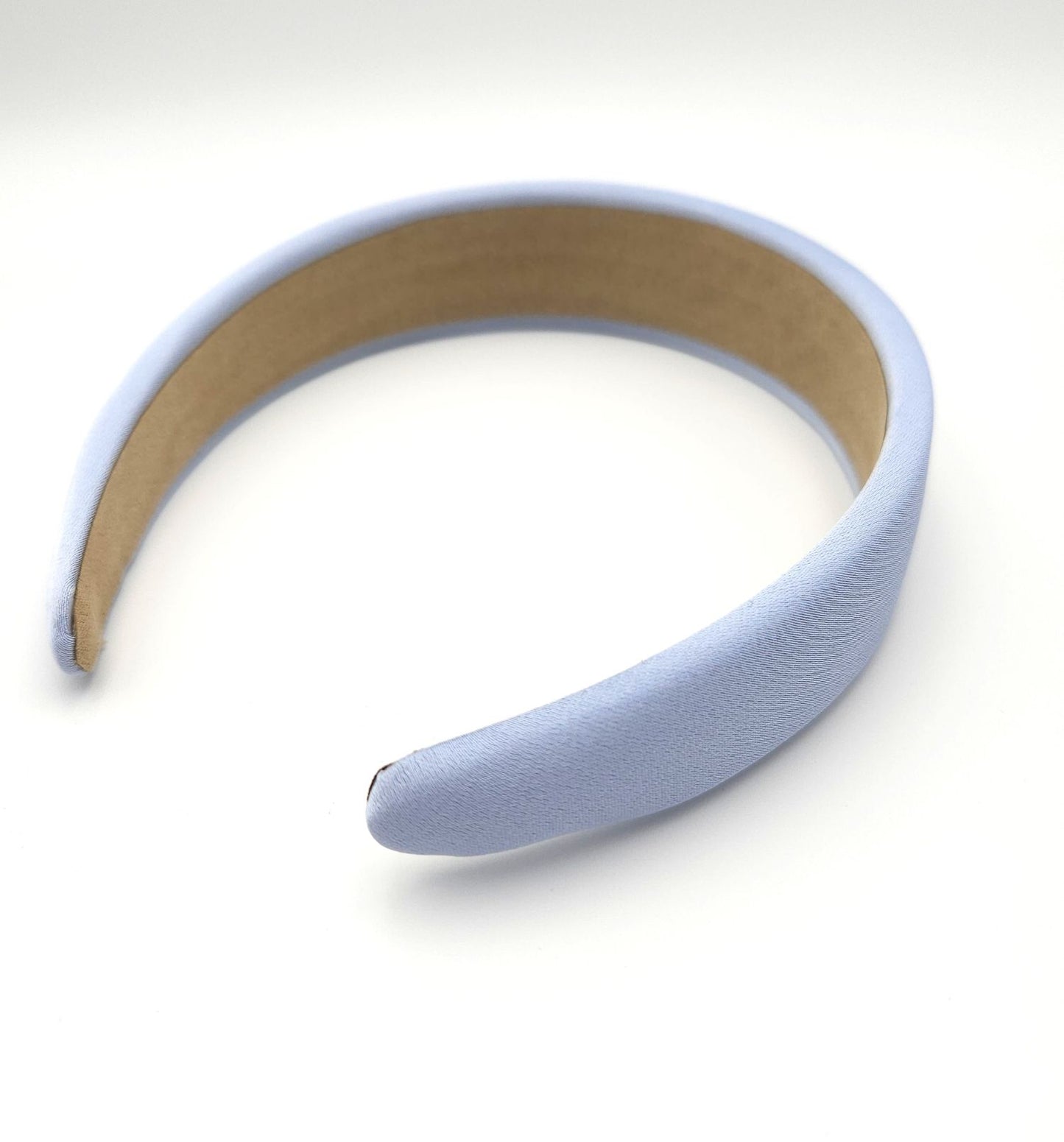 Thinly padded headband in grey blue