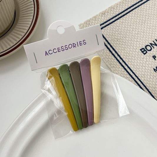 5-pack small acrylic Ibis hair slide