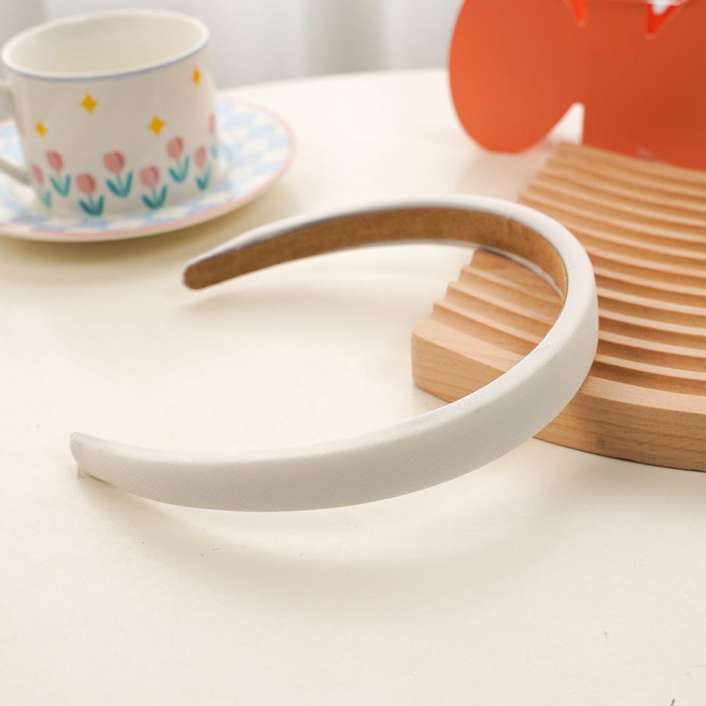 2cm-wide plain colour thinly padded headband
