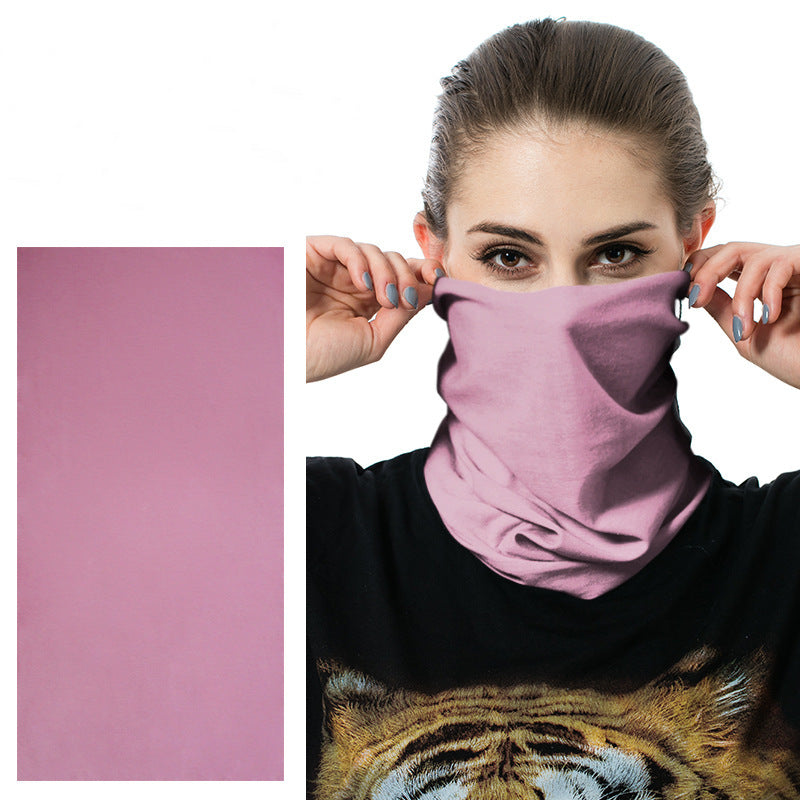 Solid colour multi-purpose seamless head wrap