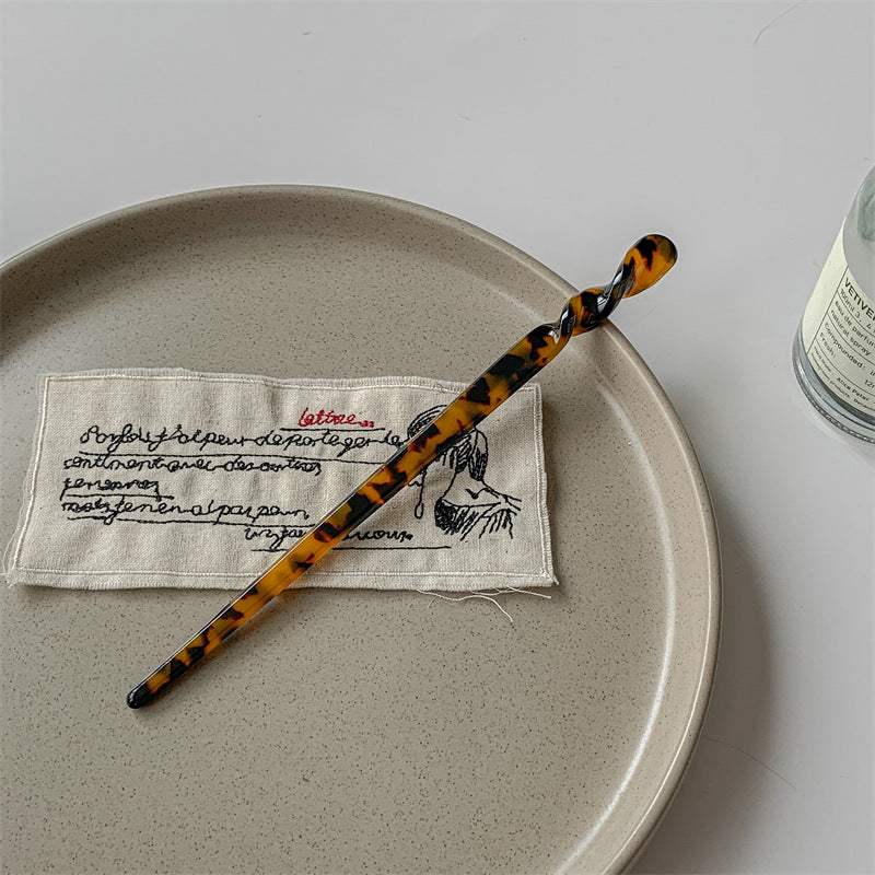 Resin long hair stick