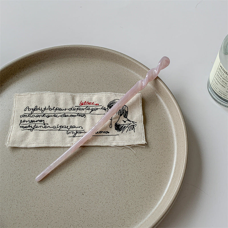 Resin long hair stick