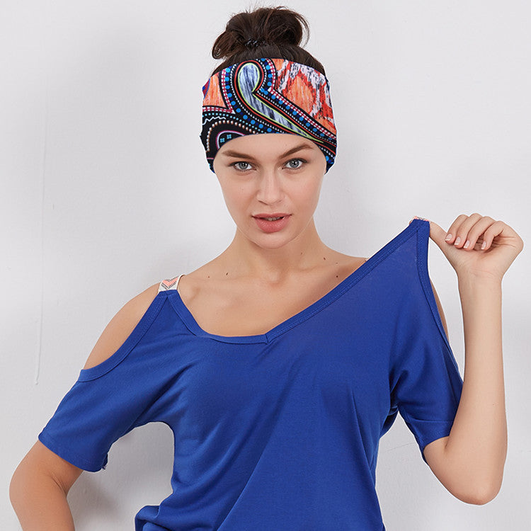 Printed stretchy loop hair band