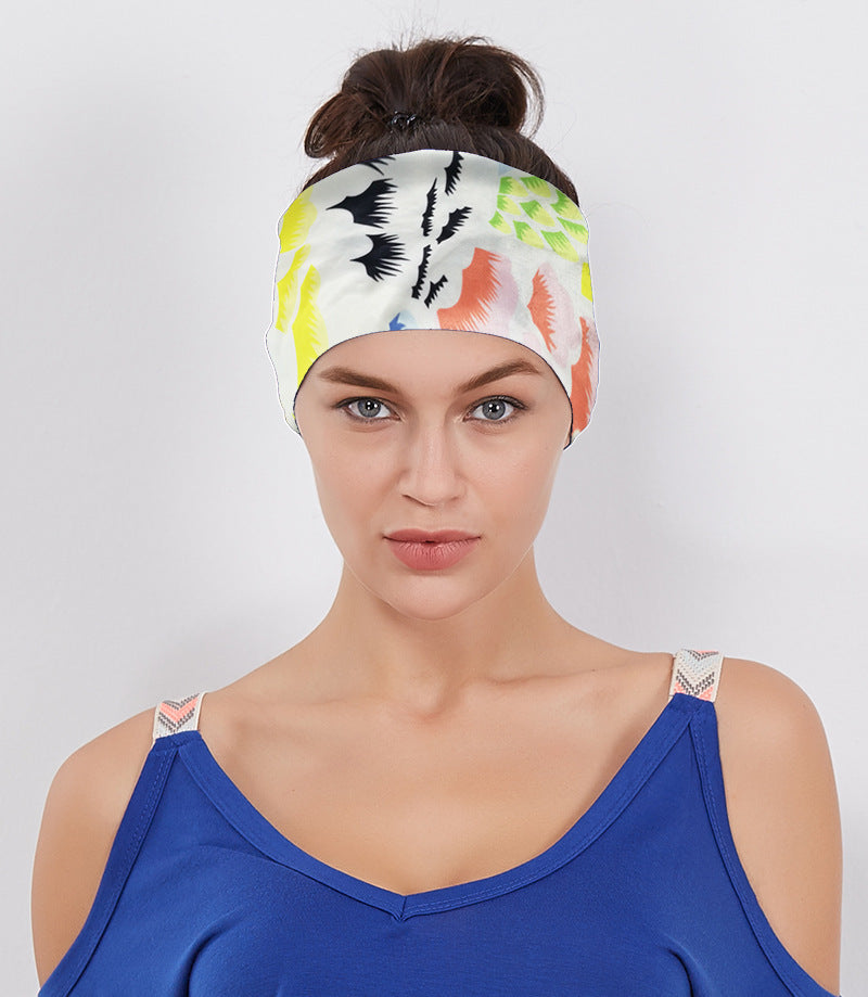 Printed stretchy loop hair band