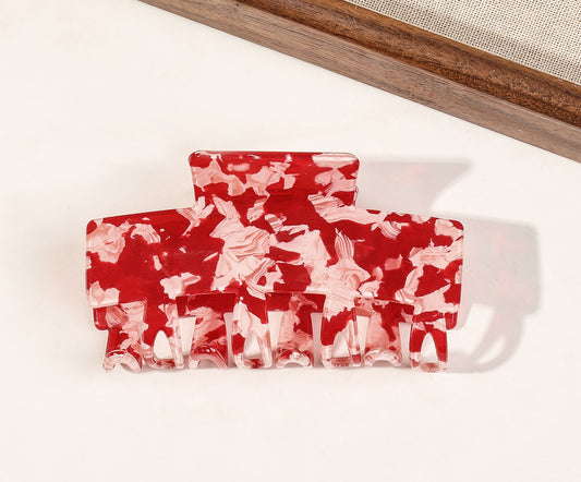 Multicoloured large acrylic hair claw