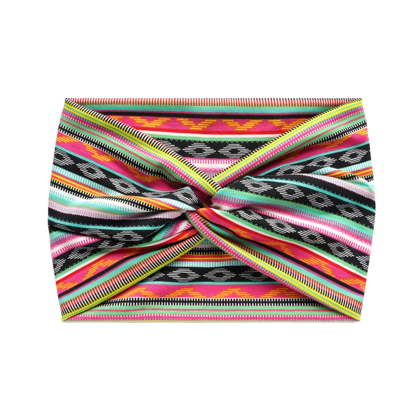 Super wide twist front stretchy headband