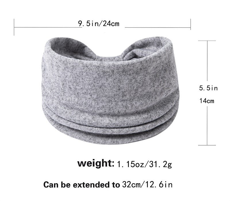 Knitted 2-way knotted bandanna hair band