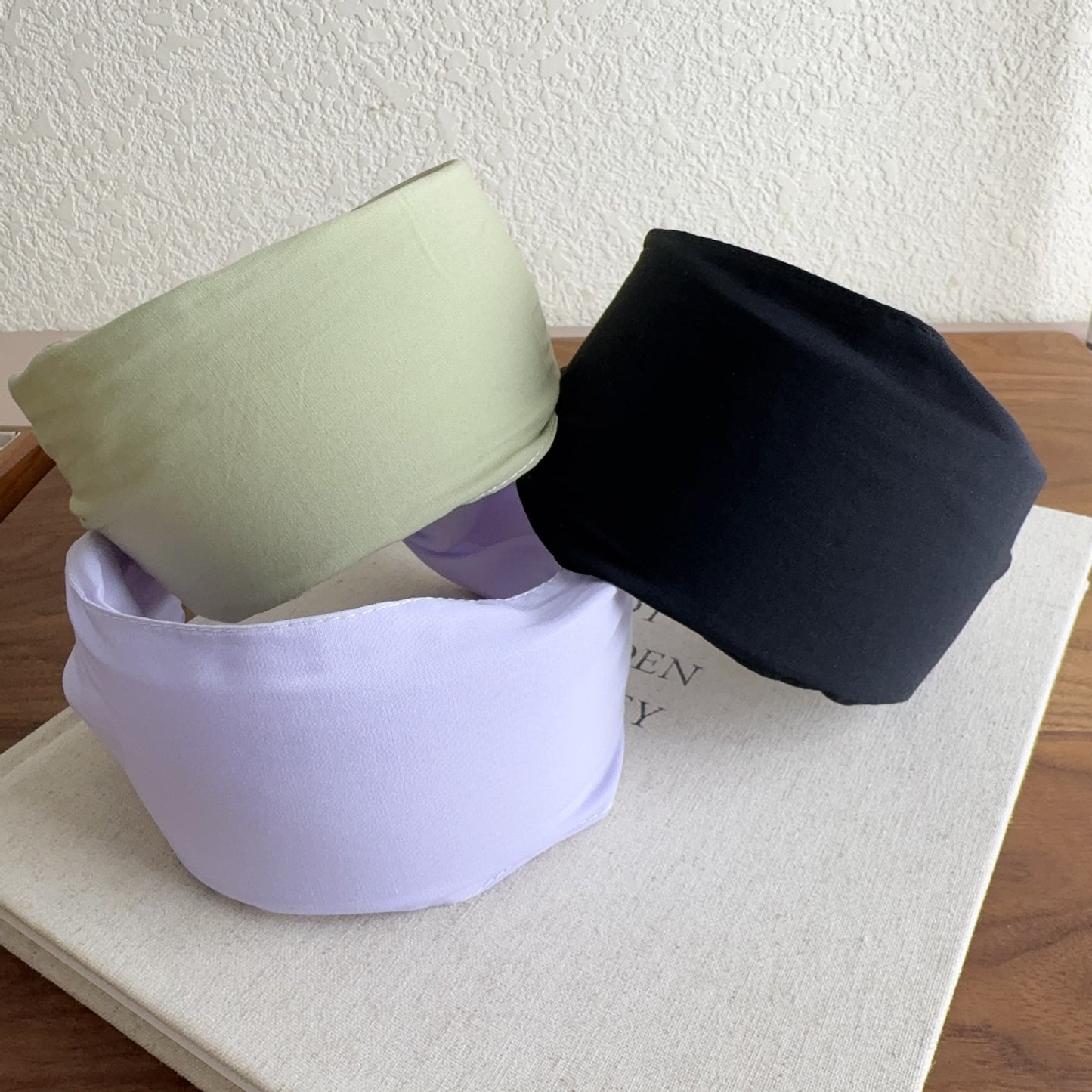 8cm wide plain chiffon headband