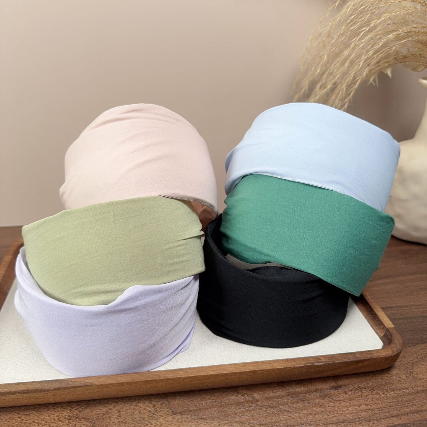 8cm wide plain chiffon headband