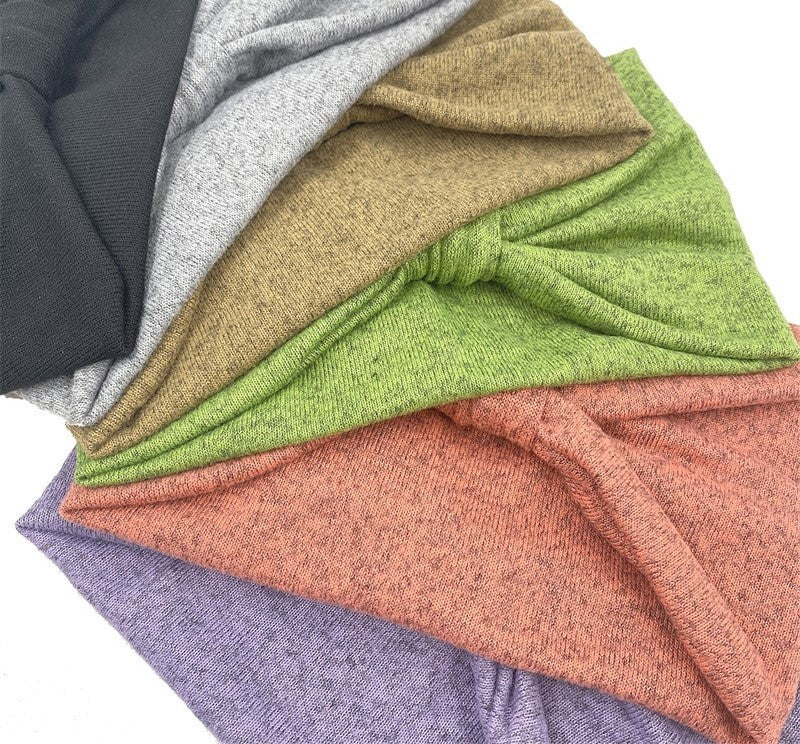 Knitted 2-way knotted bandanna hair band