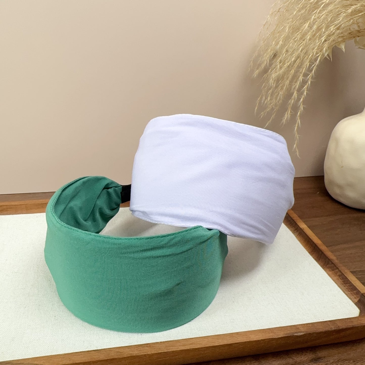 8cm wide plain chiffon headband