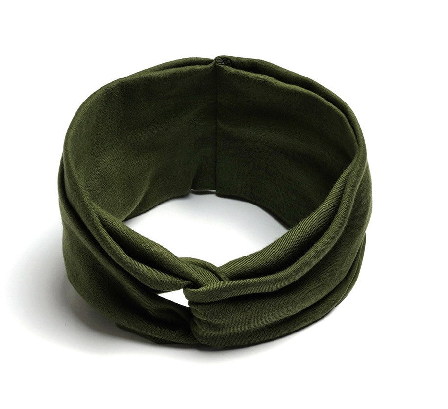 Cotton plain turban headband