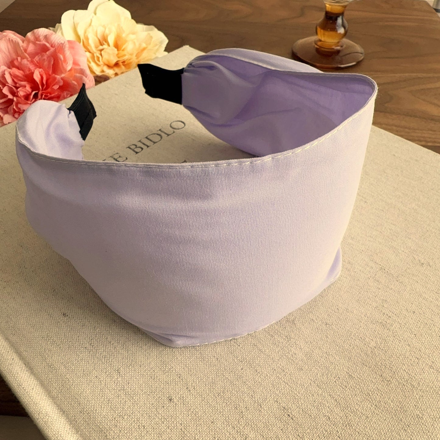 8cm wide plain chiffon headband