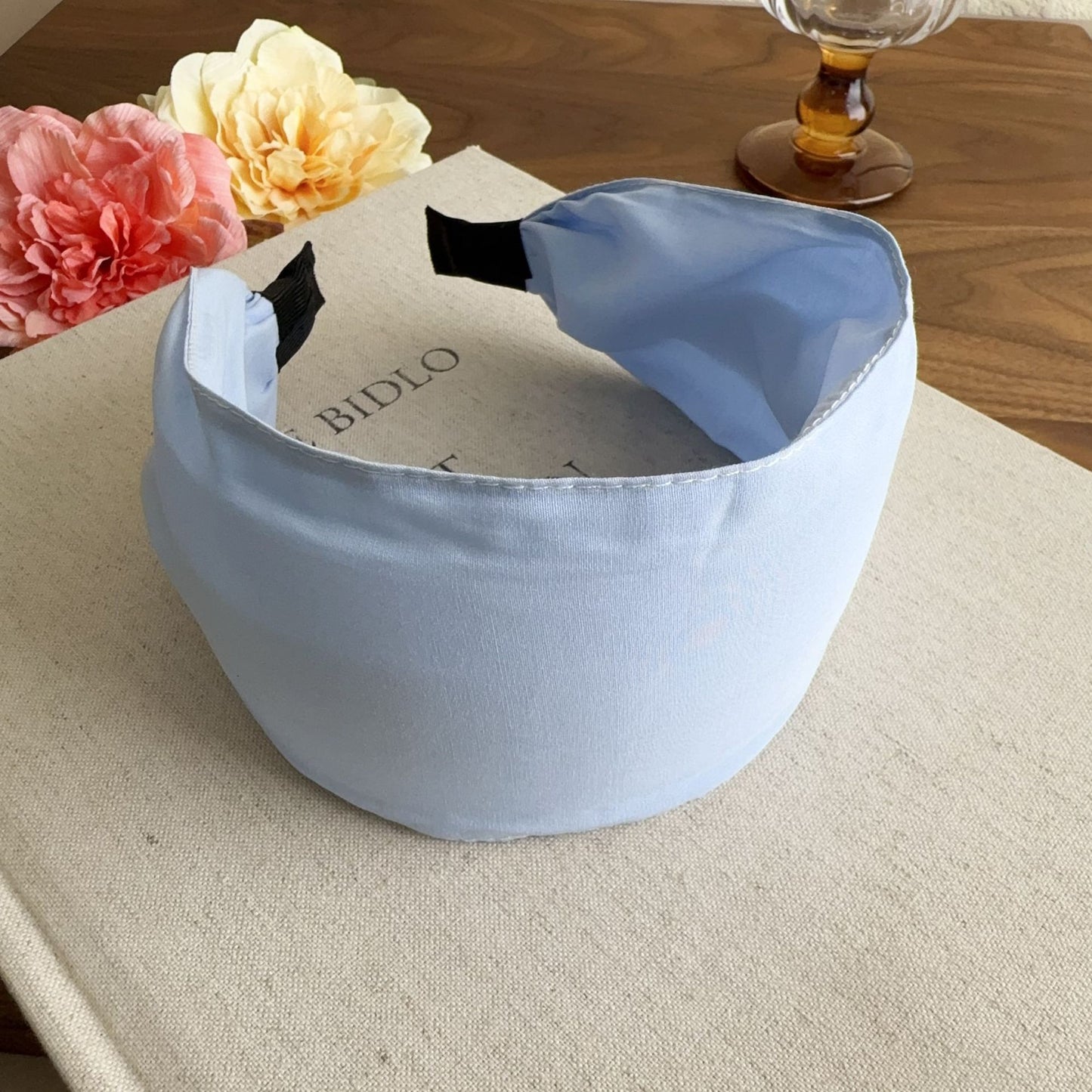 8cm wide plain chiffon headband