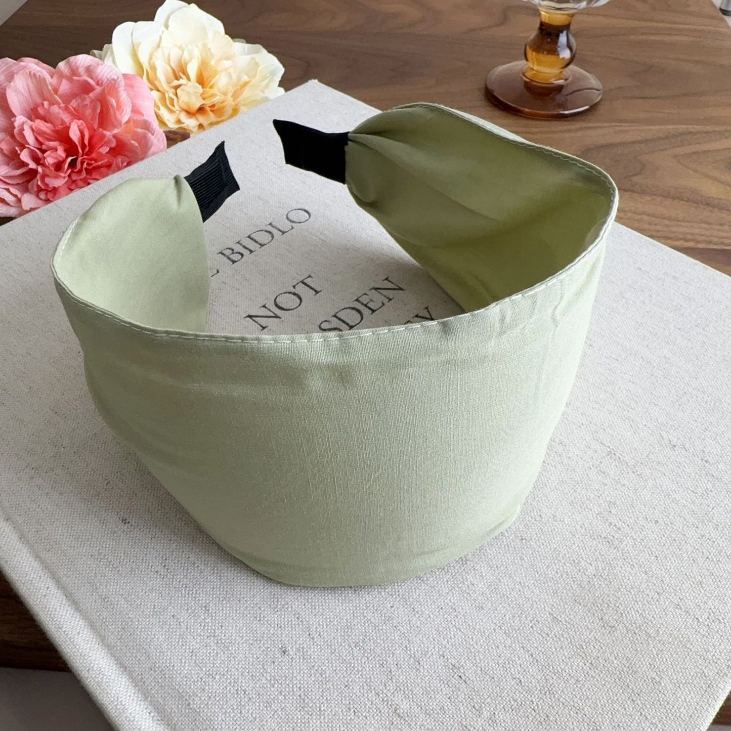 8cm wide plain chiffon headband
