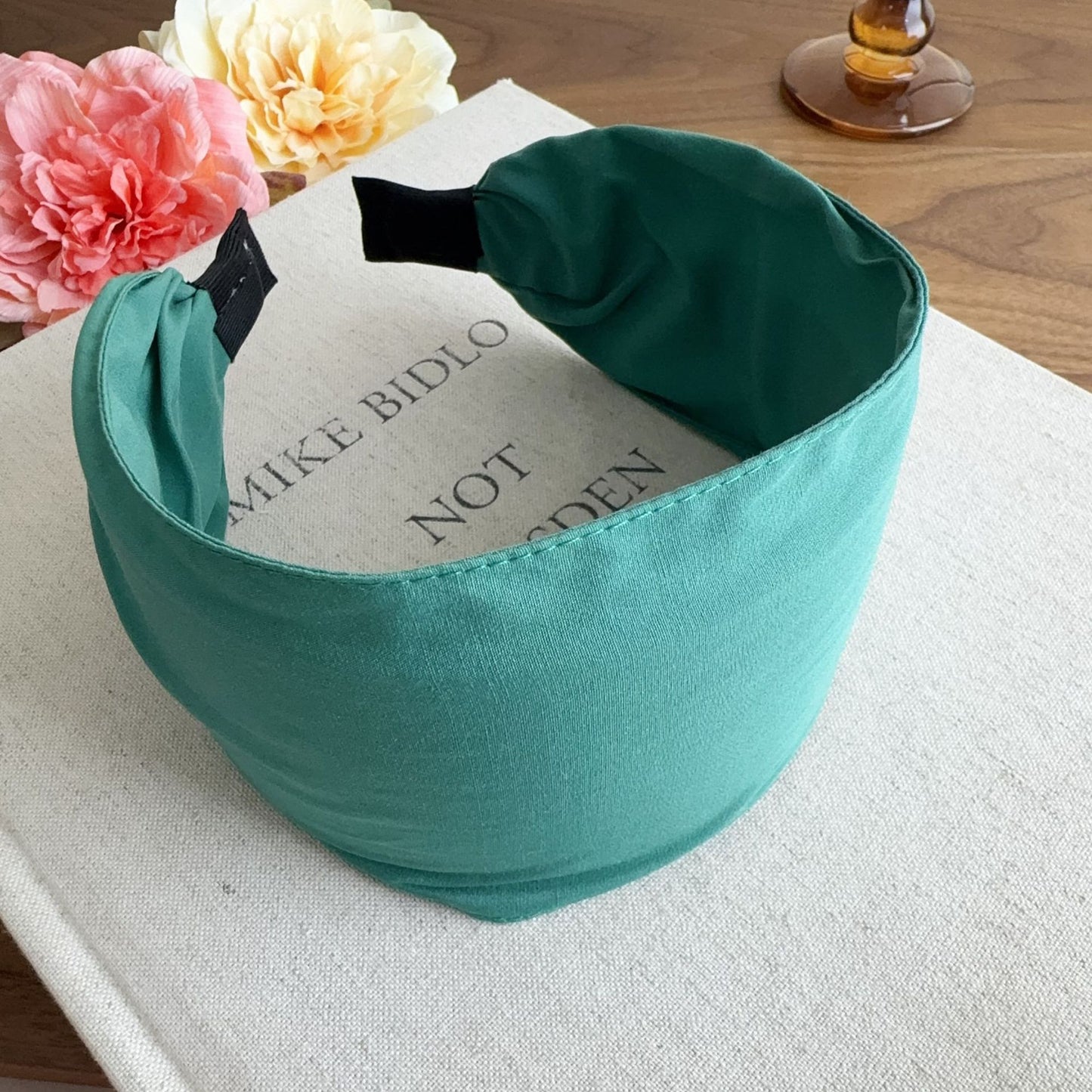 8cm wide plain chiffon headband