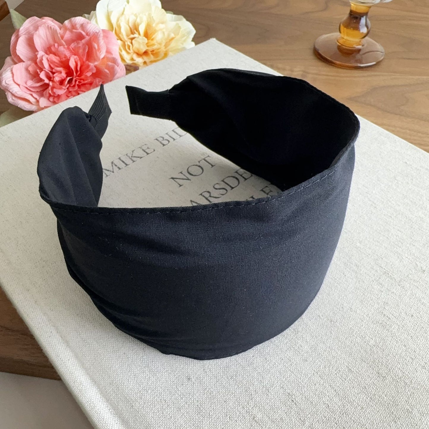 8cm wide plain chiffon headband