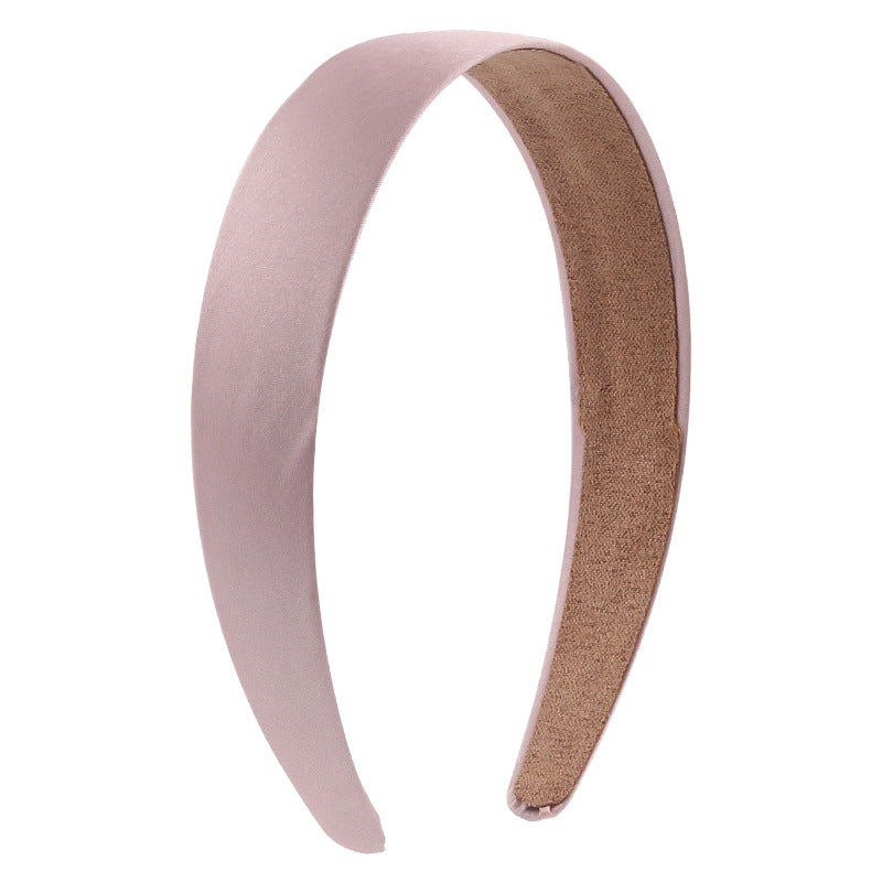 2.8cm wide Glossy satin headband