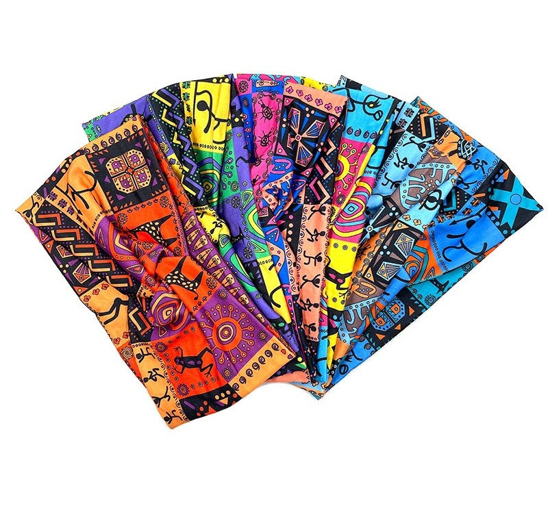 Multicoloured thin twist front stretchy headband