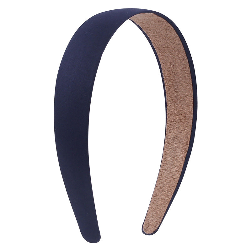 2.8cm wide Glossy satin headband