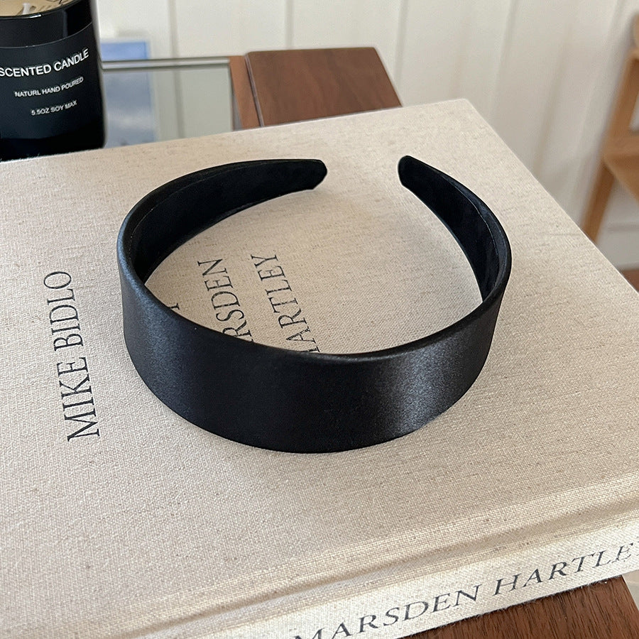 4cm glossy satin headband