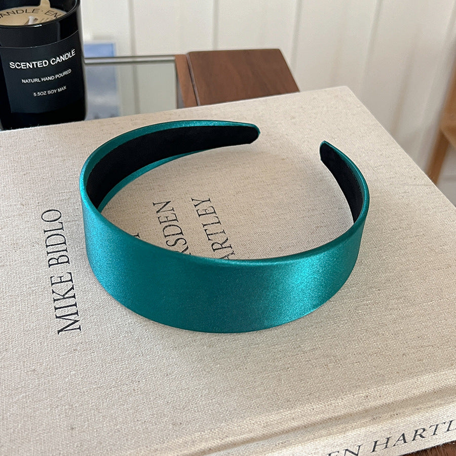 4cm glossy satin headband