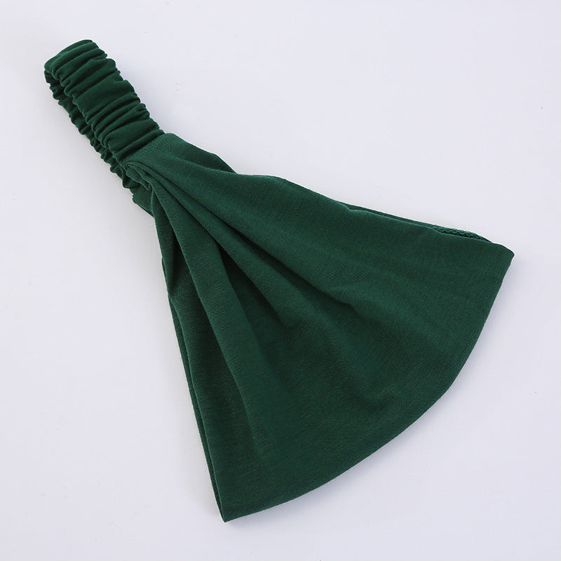 Extra-wide bandanna headband