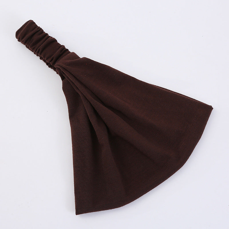 Extra-wide bandanna headband