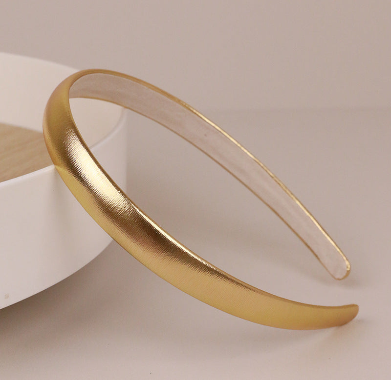 1.5cm wide synthetic leather thin headband