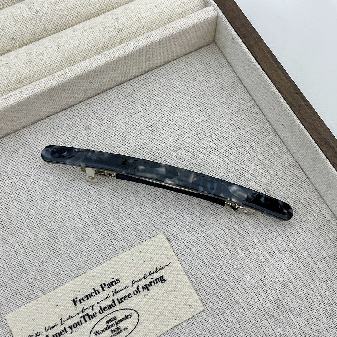 Super slim resin hair barrette