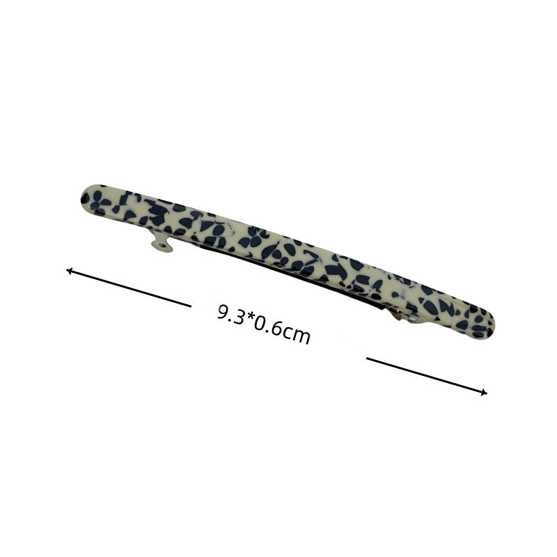 Super slim resin hair barrette