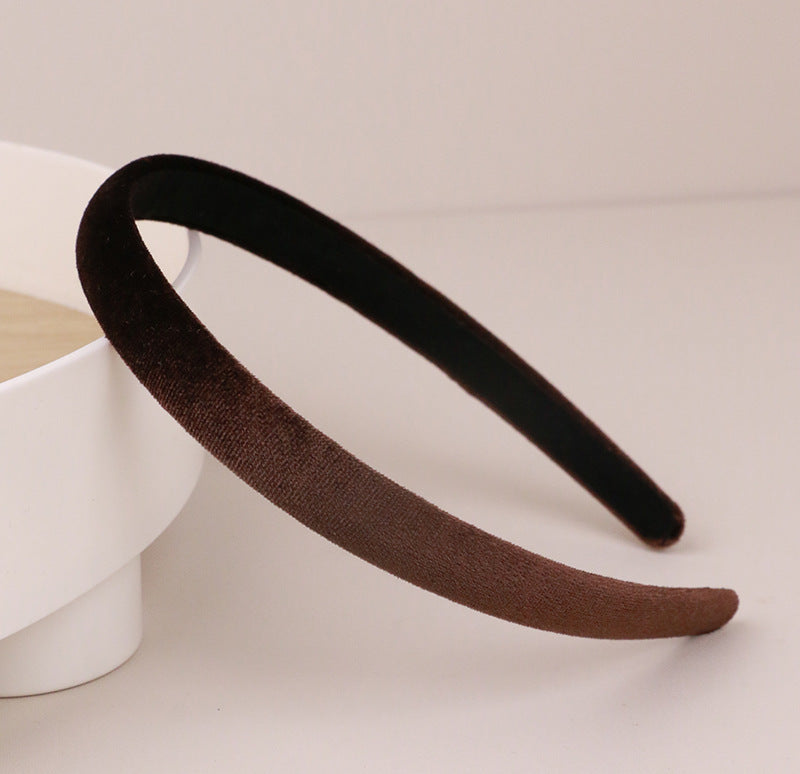 1.5cm wide velvet thin headband
