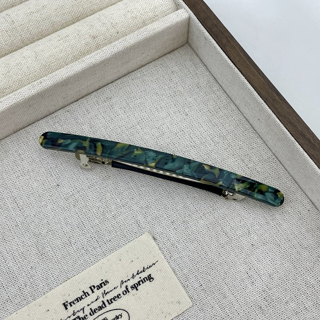 Super slim resin hair barrette