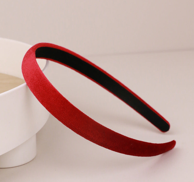 1.5cm wide velvet thin headband