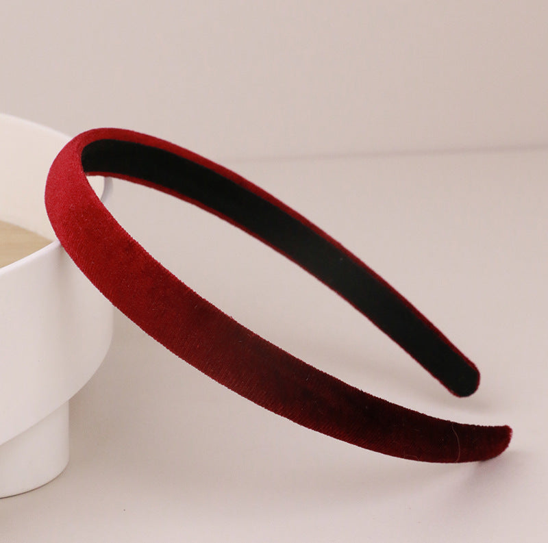 1.5cm wide velvet thin headband
