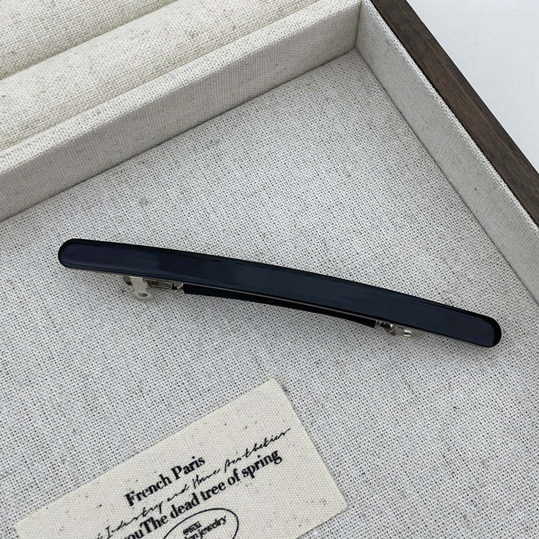 Super slim resin hair barrette