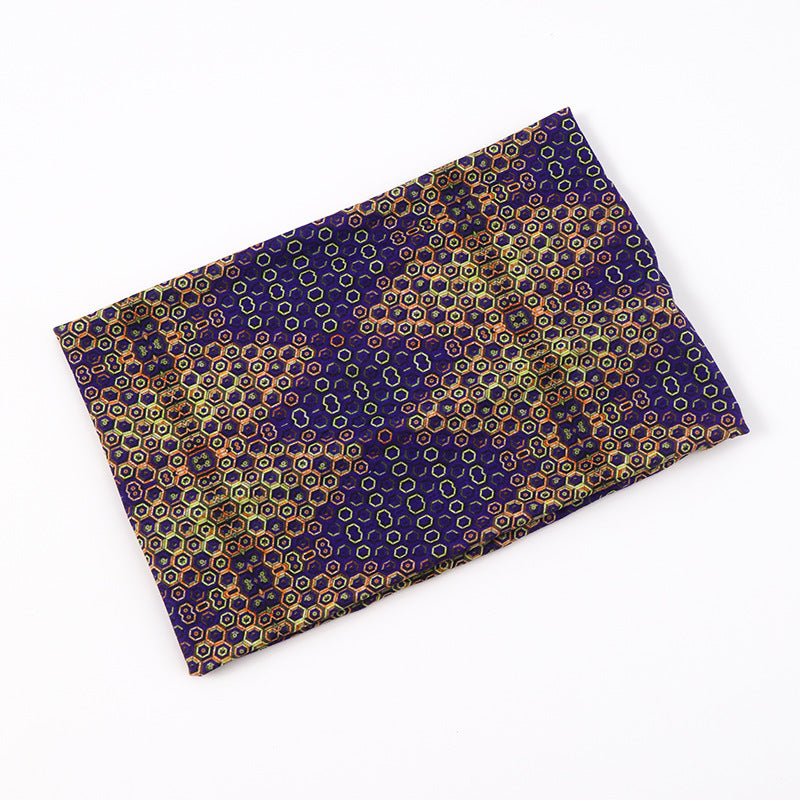 Multicoloured wide loop hair band